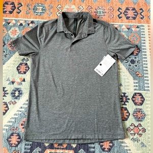 Lululemon Men’s large Evolution Polo NWT grey